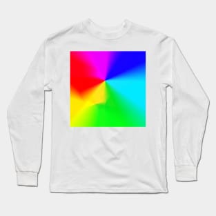 colorful rainbow abstract texture art Long Sleeve T-Shirt